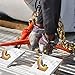 VULCAN Ratchet Style Load Binder with 2 Grab Hooks - 4 Pack - 9,200 Pound Safe Working Load (for 3/8 Inch Grade 70 or 1/2 Inch Grade 43 Chain)