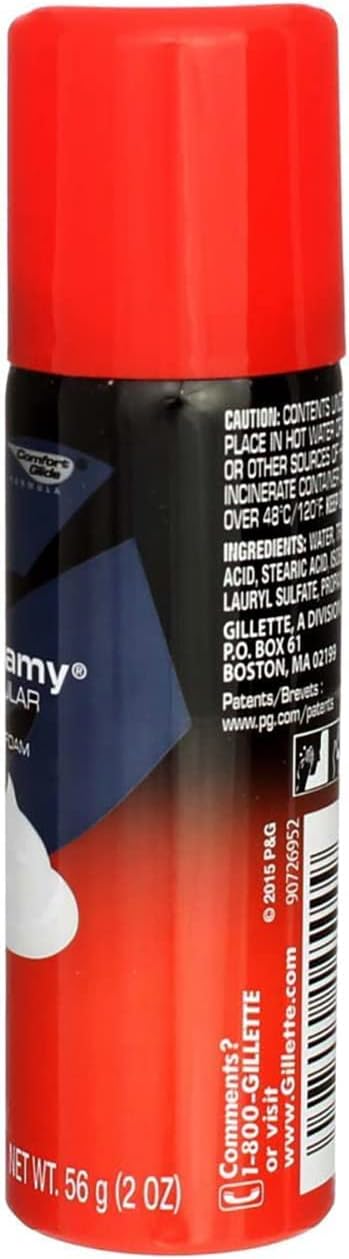 Gillette Foamy Shave Cream Regular 2 Ounce (12 Pieces)