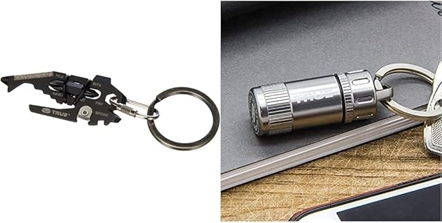 True Utility FishFace 18-in-1 Pocket Multi-Tool & CashStash + Keyring Cash Holder