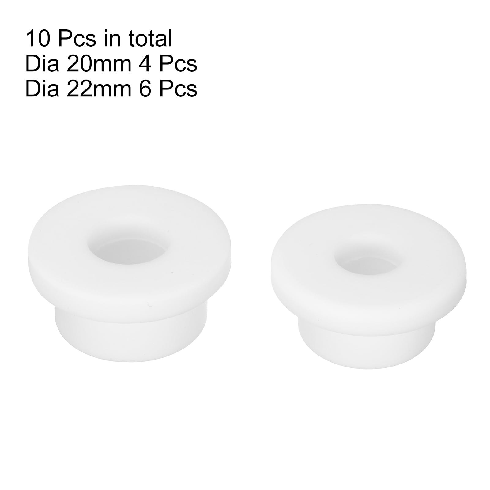 15 Occhielli In Gomma Silicone – Diametro Montaggio 14 Mm, Foro Interno 9 Mm, Altezza 12 Mm, Per Protezione Cavi E Tubi