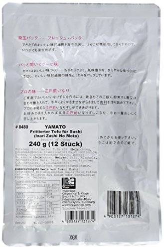 Yamato Tofu, frittierter, für Sushi, (Inari Zushi No Moto) (1 x 240 g Packung)