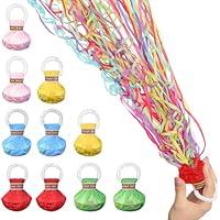 Hevysuo 10 Piezas Lanzar Serpentina de Cumpleaños,Serpentinas de