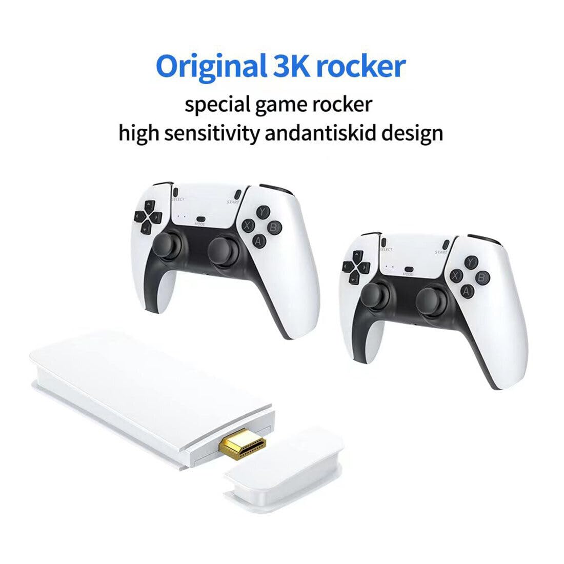 MINDKEEP Consola de juegos retro M15 4K, consola de videojuegos Plug and Play con más de 19000 juegos, salida HDMI de 64 G para TV, con controlador inalámbrico de 2.4 G, arcade retro para niños y