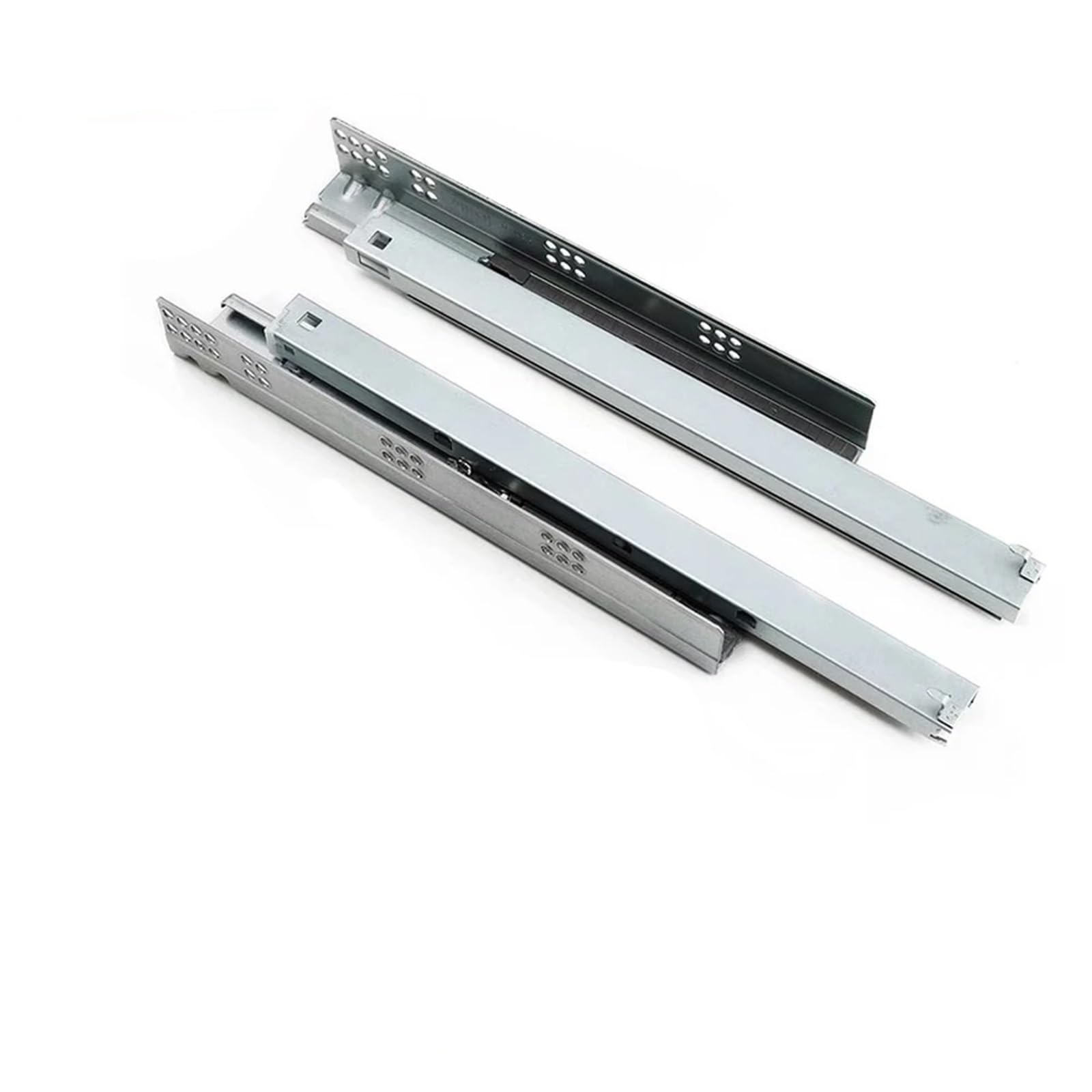 Deslizadores de cajón con cierre suave y bloqueo oculto de 500 mm para muebles
