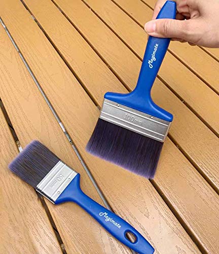 Magimate Paint Brush Set, Professional Painting Brushes With An Elegance Tapered Trim Brush For Walls, Cabinets Pack Of 5 #TOP6