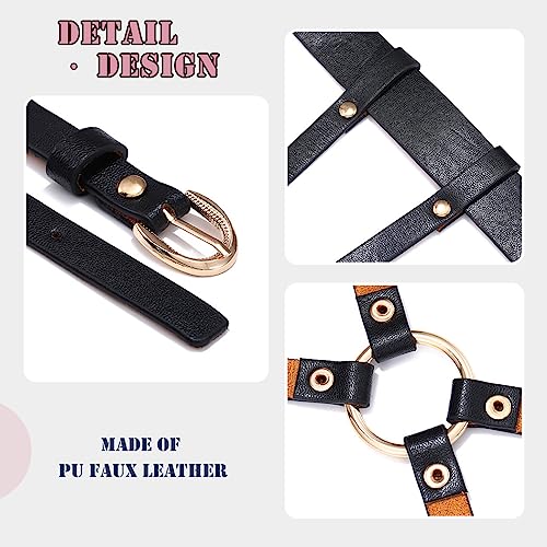 BODIY Gothic High Waist Belt for Women Black Fashion Harness Punk Rock Belts Cosplay Costume Belt Rave Accessory for Halloween Mardi Gras4