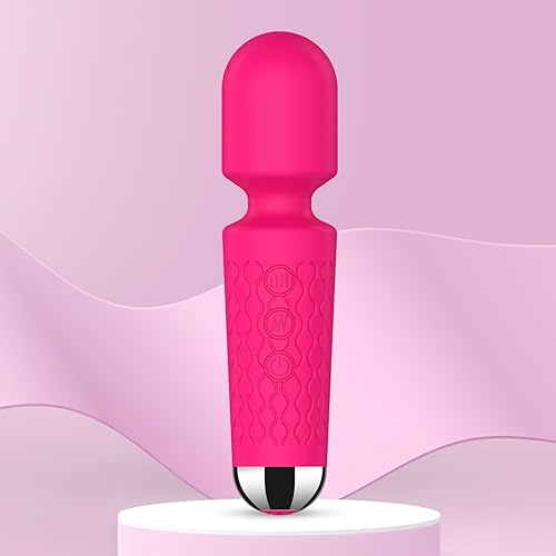 Miniatura 9 de Masajeador personal, función de varita de mano, silencioso e impermeable, 20 velocidades, 8 patrones, vibración inalámbrica para cuello, dolor de