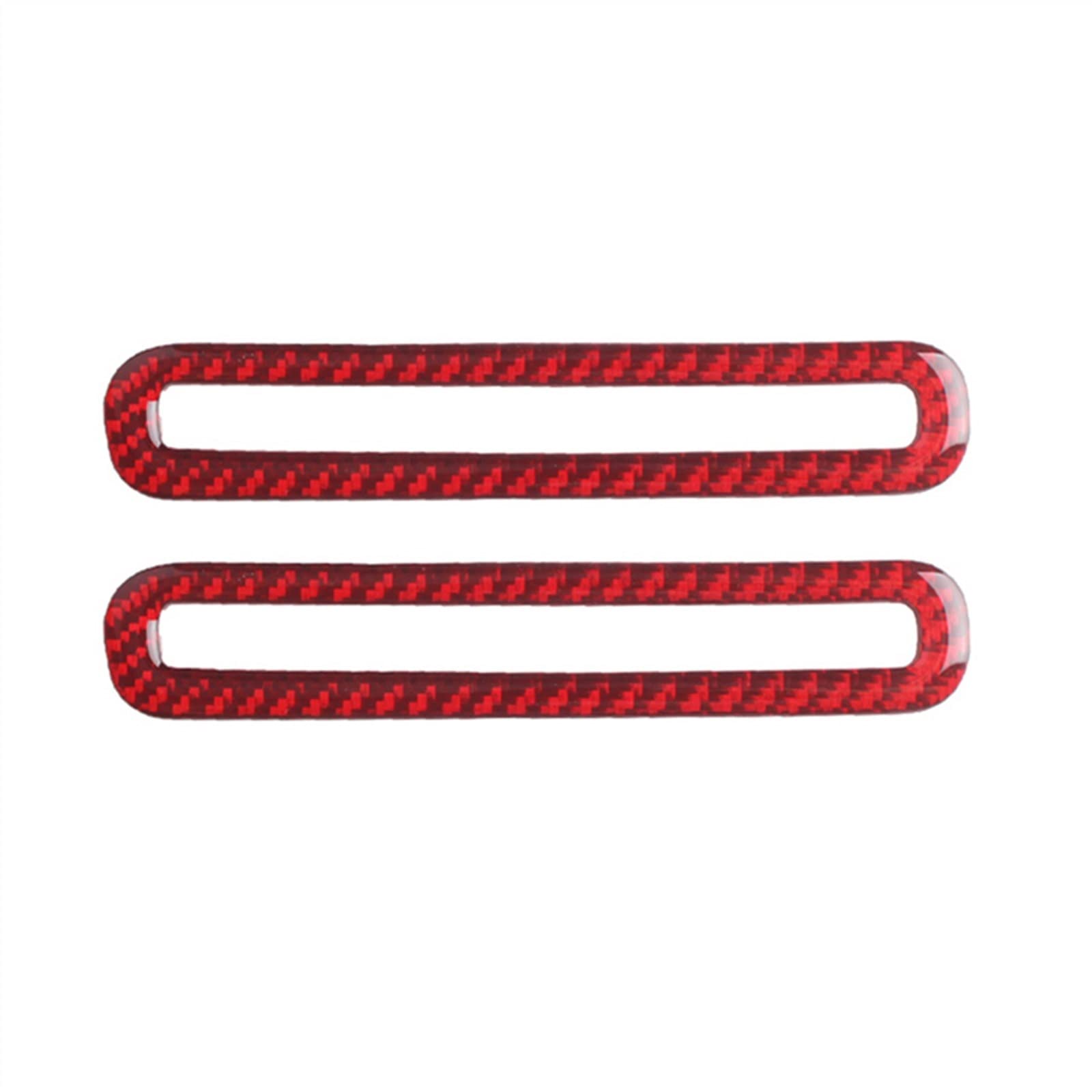 Car Accessories Door Air Vent Outlet Decoration Trim Sticker Decal for Ford for Mustang 2015-2019(Rosso)