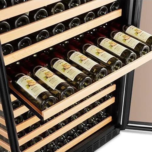 Adega Climatizada 255 Garrafas Krauer Dual Zone Compressor Portas de Vidro Duplo E Inox Iluminação L
