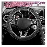 SKERJOVL 100PCS Disposable Transparent Car Steering Wheel Cover, Plastic, 14.5-15 Inch, Clear
