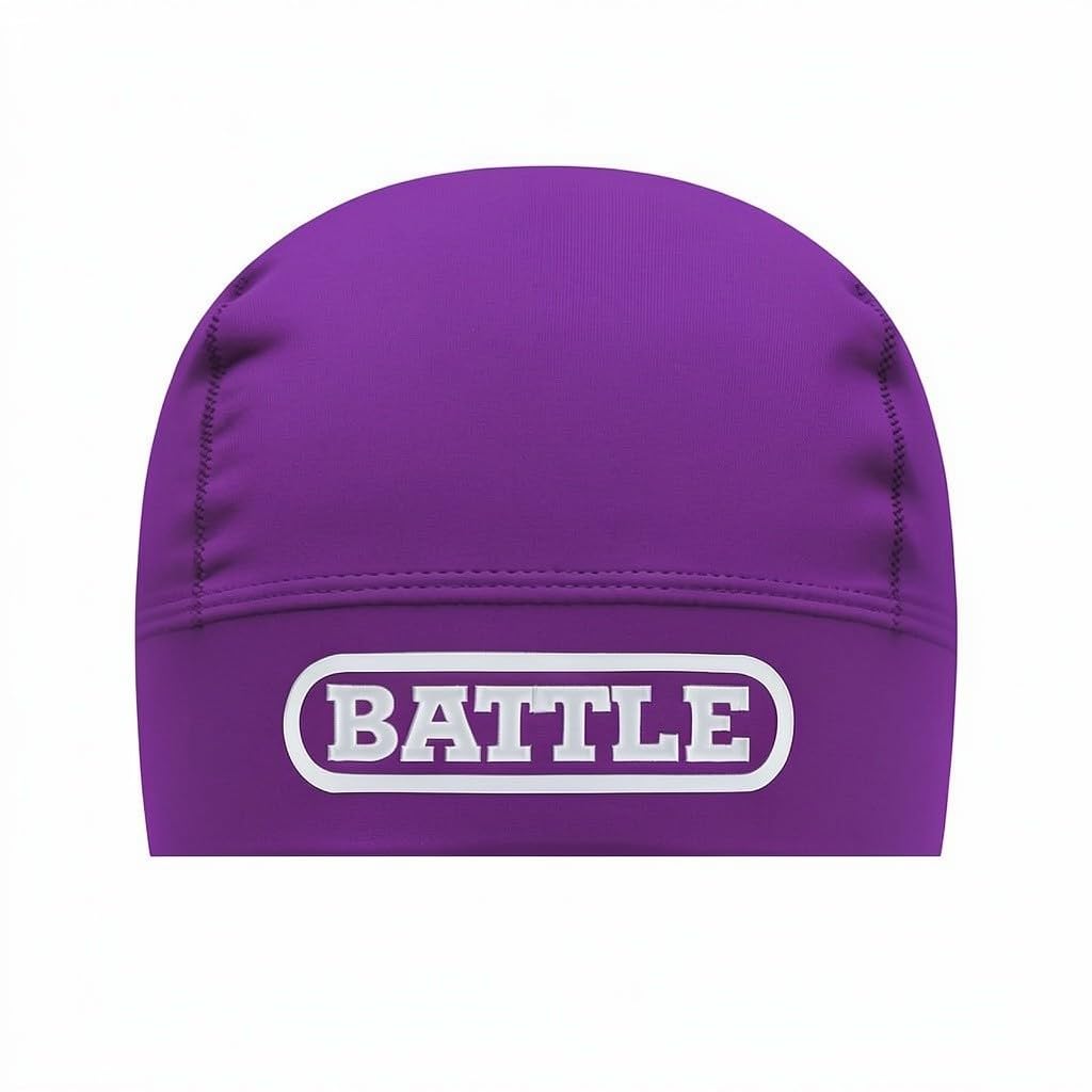 Battle Sports Pro Athletic Skull Cap, Purple