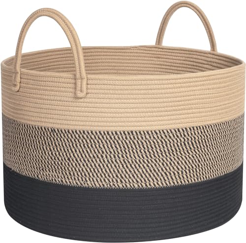 Recopilación de Cestos para la colada disponible en línea para comprar. 48 AZULDIMEN Cesto de cuerda tejida con asas para lavandería, multiusos, cesta de lavandería plegable tejida,Cesta de Almacenamiento para Ropa Sucia (Beige y negro)