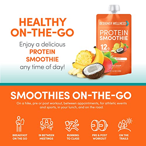 Designer Wellness Protein Smoothies Tropical Fruit And Miixed Berry Bundle #TOP5