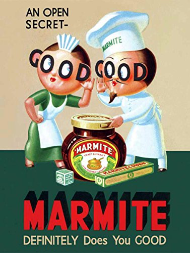 SHAWPRINT Marmite nostalgique Sign rétro Boîte en métal de Style Vintage Plaque Murale Fantaisie Cadeau