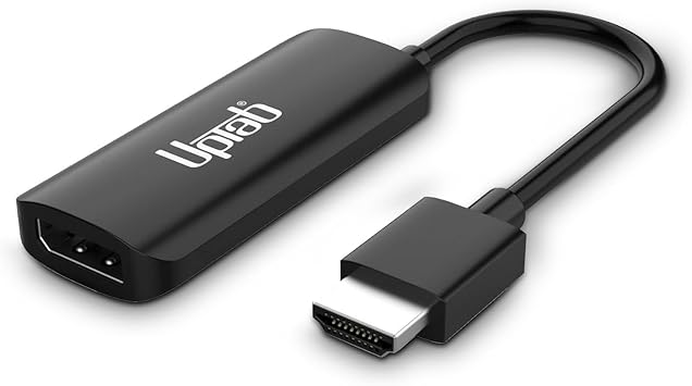 uptab HDMI to DisplayPort Adapter 8K, HDMI 2.1 to DP 1.4 for HDMI Equipped Systems to Connect to DisplayPort Monitors - Compatible with PS5 Xbox One/X/S and PlayStation 5 and More