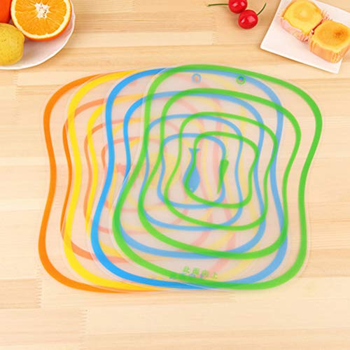 Conjunto de tábua de corte BESTONZON com 4 peças, tapetes de corte de tábuas de cozinha antiderrapan