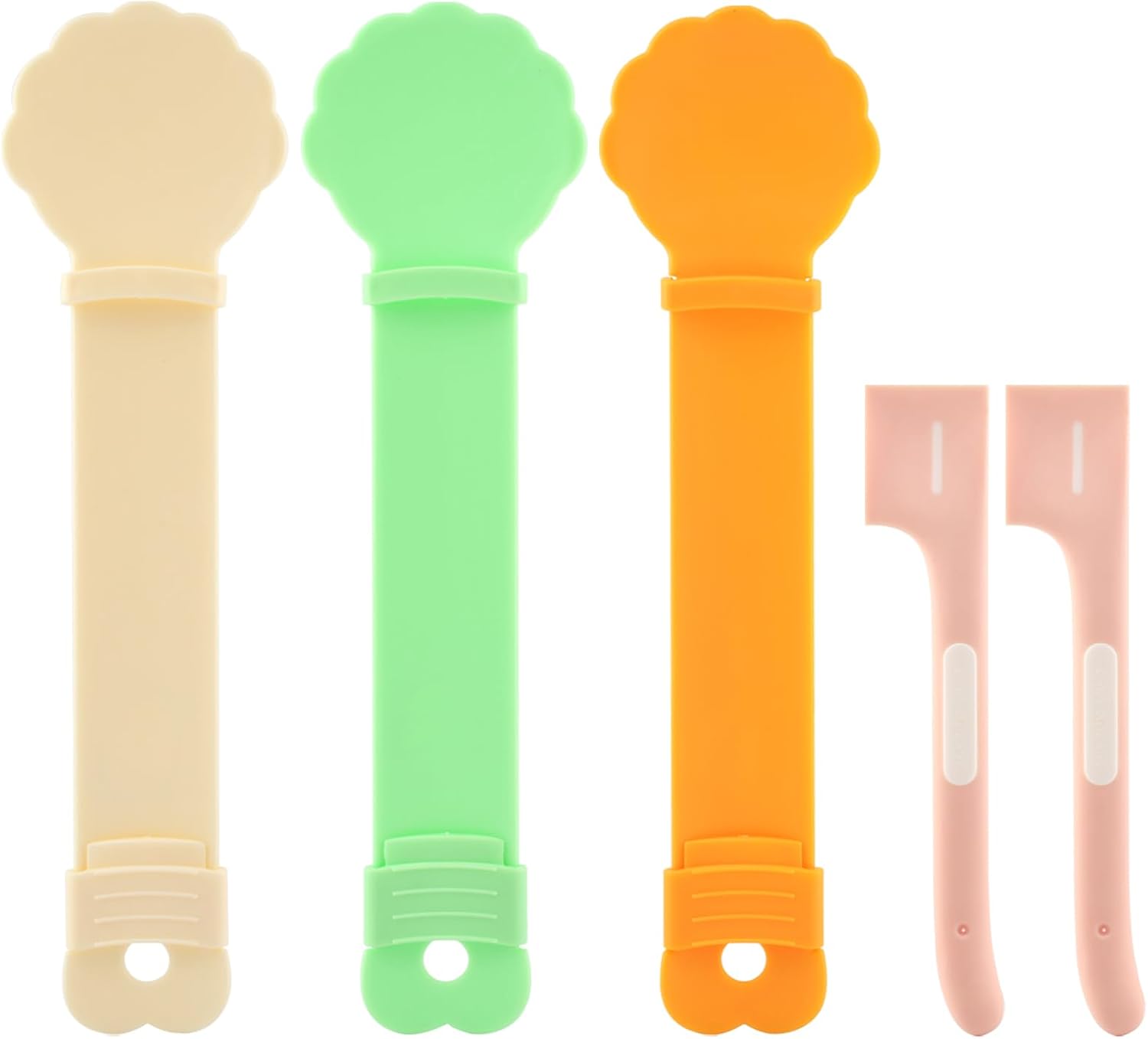 5-Piece Cat Treat Squeeze Spoon and Can Scraper Set, Lickable Pet Feeder