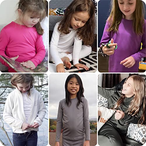 Thermajane Girls Thermal Underwear Set For Kids Long Johns Underwear Ultra Soft Winter Base Layer For Girls (Black, Medium) #TOP3