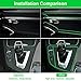 16.4Ft Car Interior Moulding Trim, Car Interior Trim Strips Universal Waterproof Bendable Car Decorative Filler Insert Strips with Installing Tool (Green)