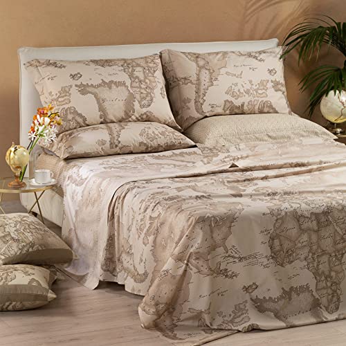 Completo Lenzuola Copriletto Safari Alviero Martini Matrimoniale