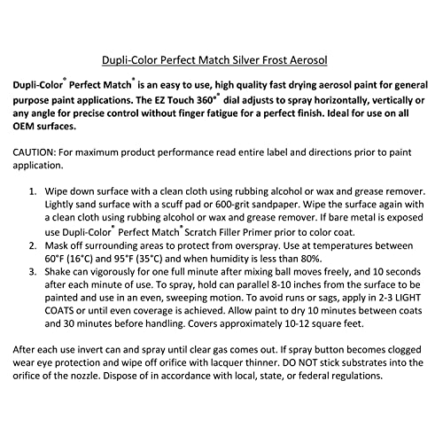 Image of Dupli-Color EBFM03417 Perfect Match Automotive Spray, Ford Silver Frost, TS - 8 oz. Aerosol Can
