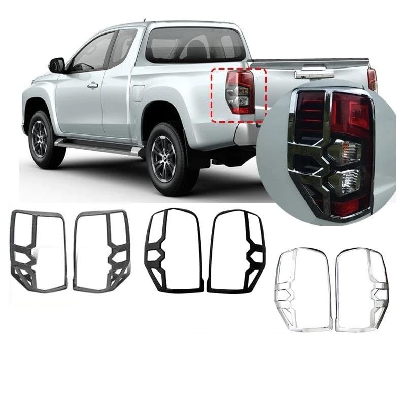 Boîtier feu arrière pour L200 Triton protège phares rayés couvercle ABS chromé