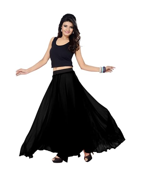 Solid Skirt Ladies Wear Faux Georgette Designer Long Skirt 38 inch Length and Full Lining
