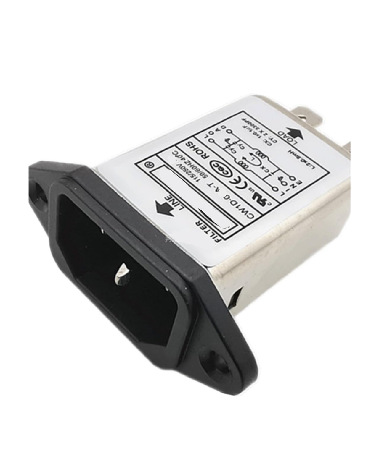 CAAUYXZW Standard Socket Power Filter CW1D-06A-T 220V 6A 10A AC Purification Anti-Interference(CW1D-06A-T 6A)