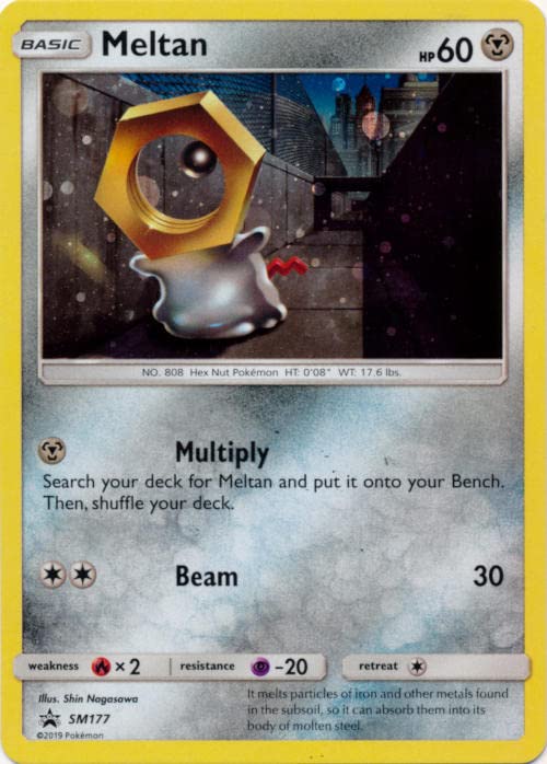 Meltan SM177 Holo Pokemon Promo Card Toys & Games