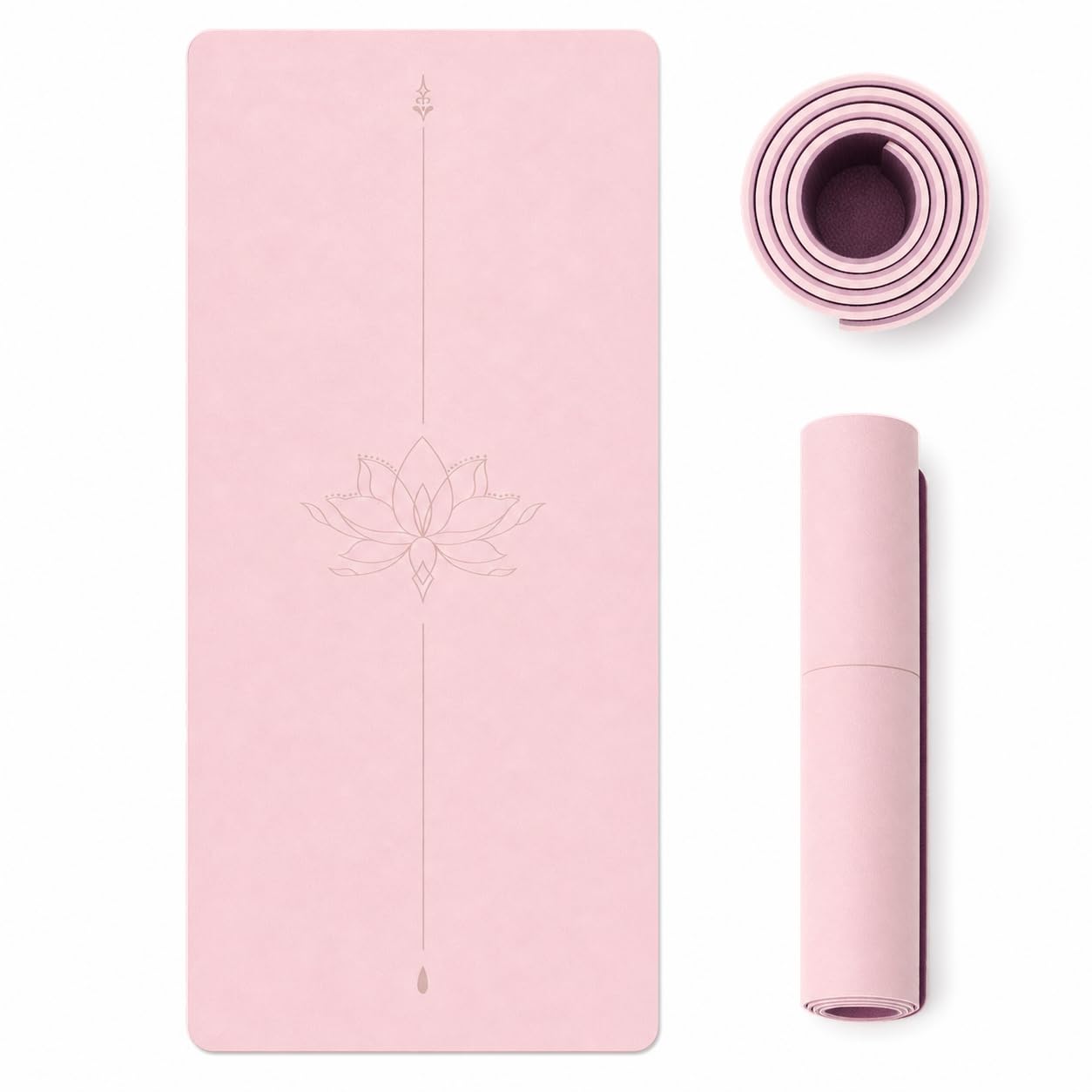 große breite TPE Yoga Mat dicke Rutschfeste 183 * 80 * 0,8 cm für Frauen Männer Übung für zu Hause Ideales Training für Fitnessstudio, Pilates Fitness