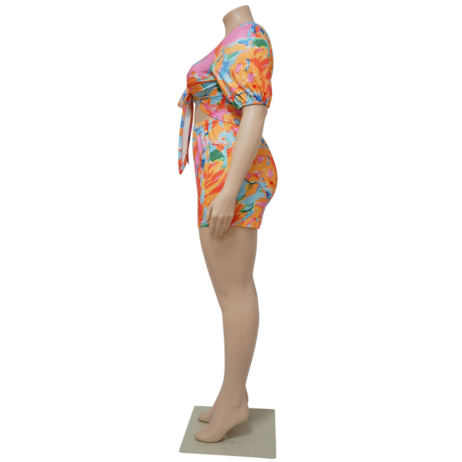 LLECDASEUI Ensemble 2 Pièces Femme Été 2024 - Pull Sans Manches Tricot + Short, Tenue Décontractée Vacances