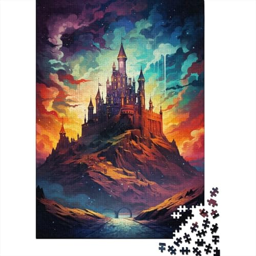 Juego de puzzle de 1000 piezas de castillo fantástico para evadirte del estrés diario