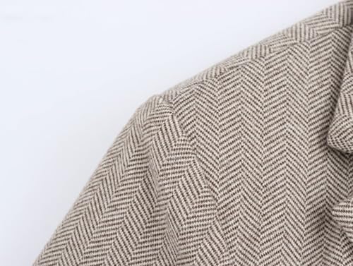 French Style Minimalist Twill Winter Suit Jacket Women Boyfriend Loose Casual Suit Blazers Women4