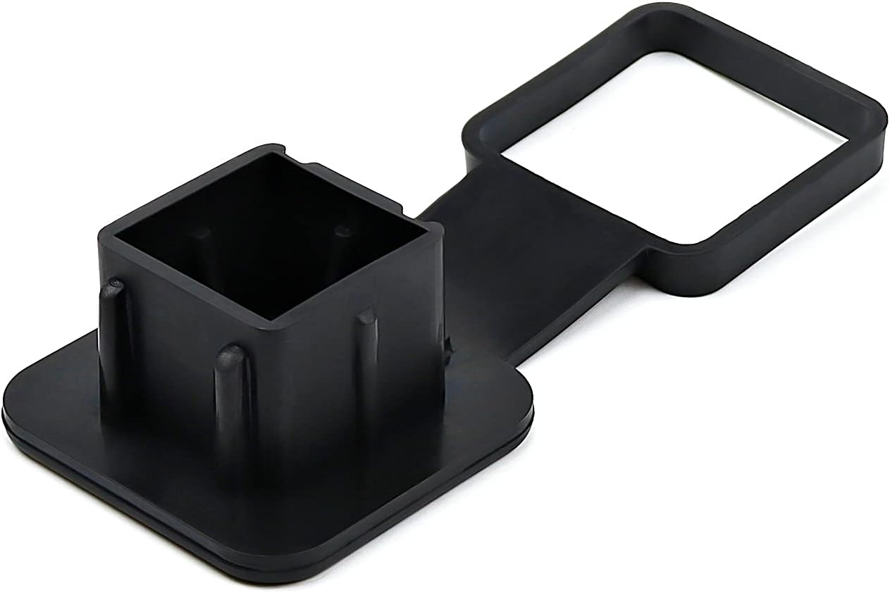 Trailer Hitch Cover Plug Cap Insert Fits 2" Receivers Black