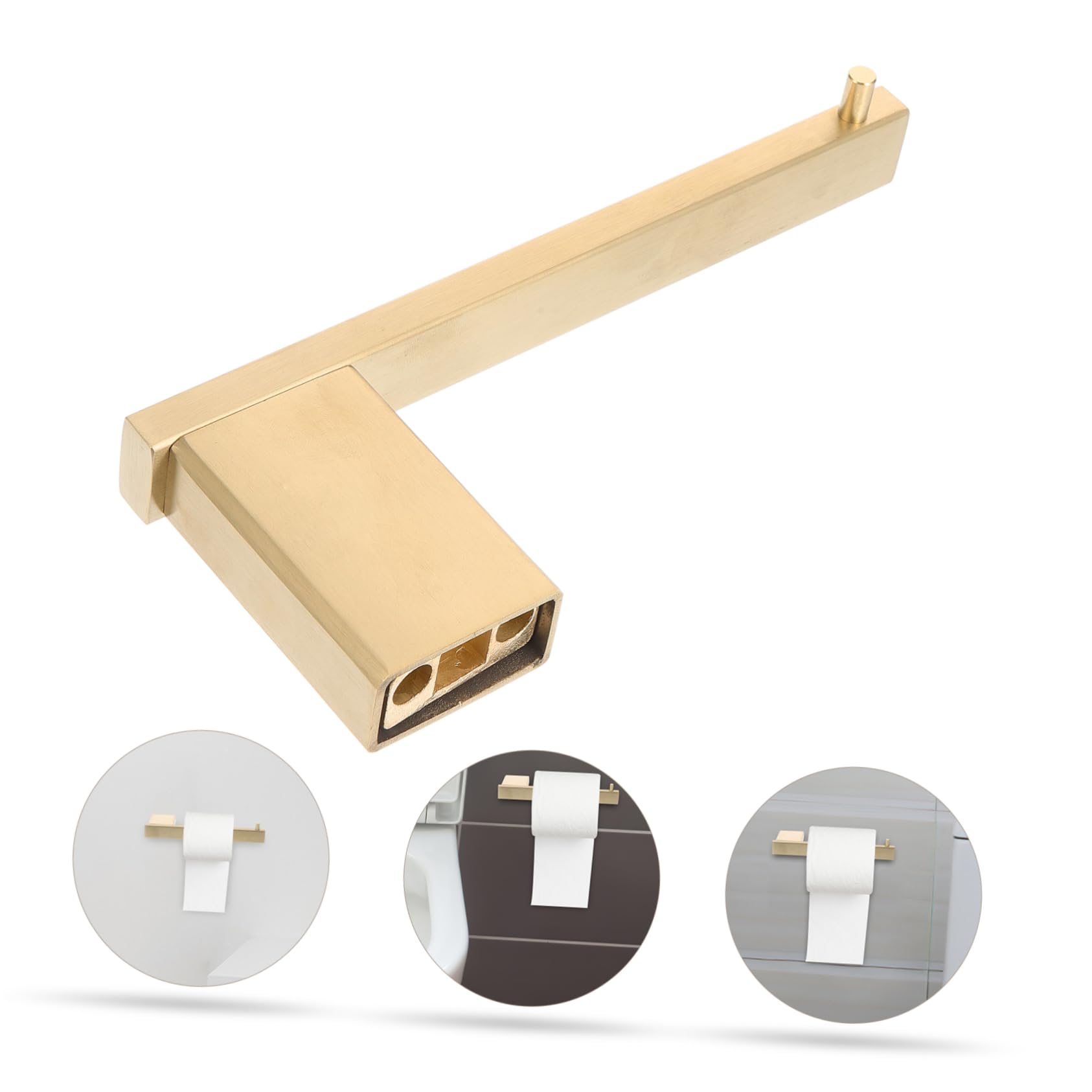 Soporte para cepillos de dientes, soporte para toallas de cocina, 3 piezas, toallero, toallero, estante de toalla individual, soporte para toallas montado en la pared, soporte para toallas de papel de
