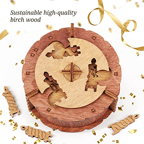 Image of iDventure Birthday Cake, Money Puzzle Box for Adults, Box for Cash Gift | Birthday Cake Brain Teaser, Money Gift Box, Birthday Surprise, Birthday Gift for Adults, Money Puzzle Box for Cash Gifts