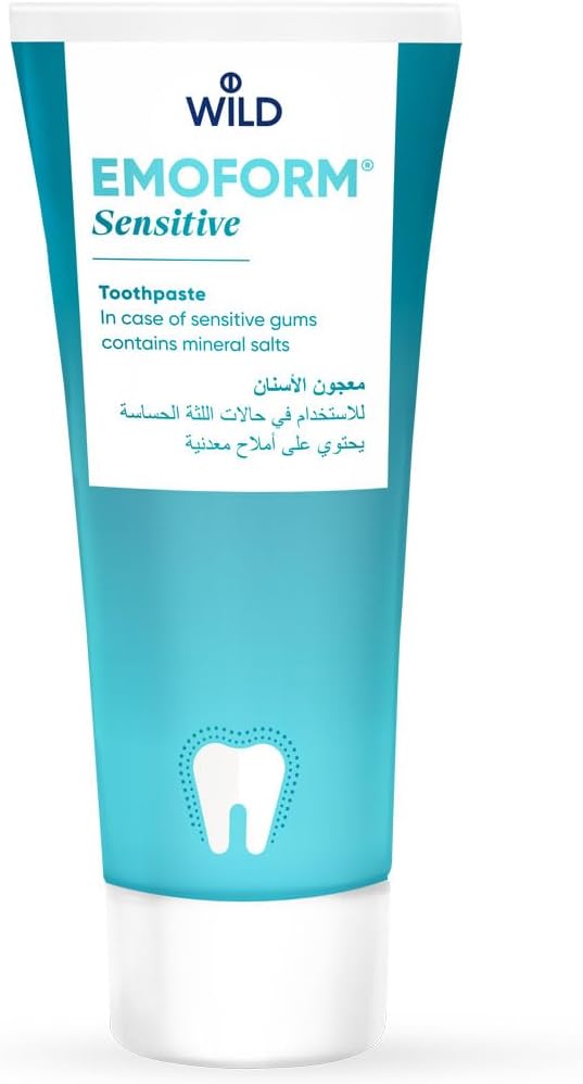 Sensitive Toothpaste 75ml Desensitizes and cares for the gums. Contains a special mineral salt formula and fluoride to prevent caries.