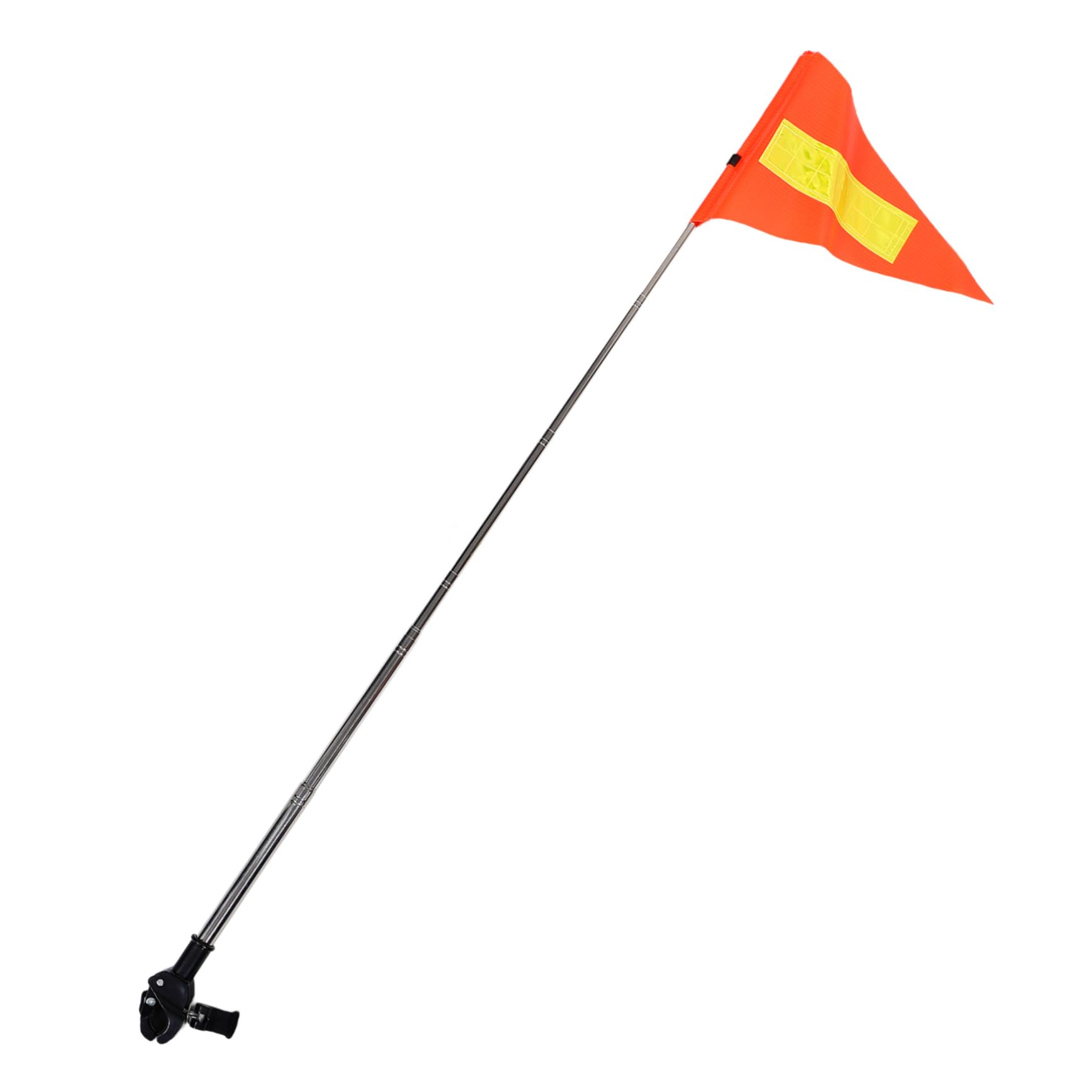 Cabilock 5 Piezas Banderín retráctil scooter telescópico con bandera de seguridad bandera de seguridad para sillas de ruedas Asta de para carrito de golf telescópica Naranja
