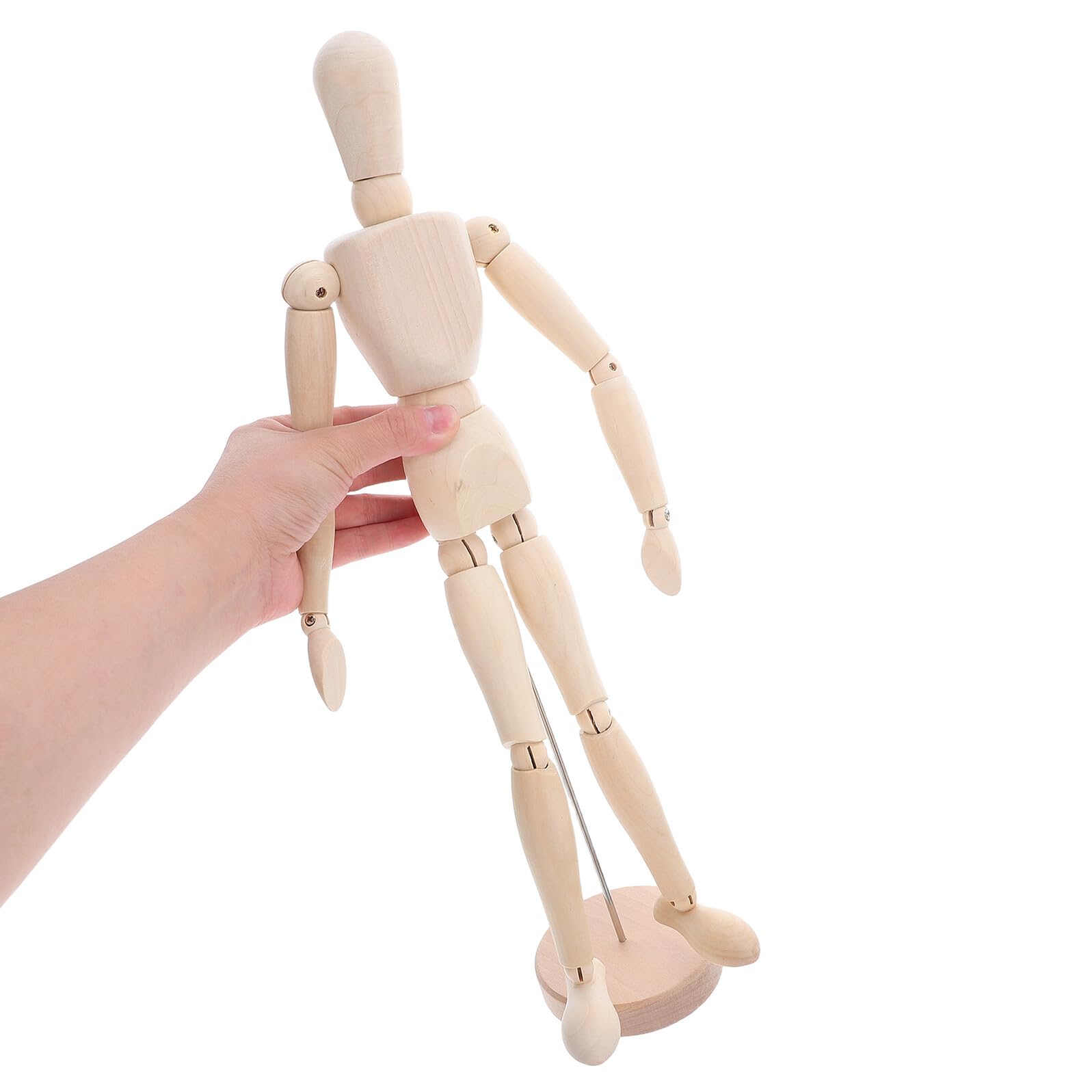 Healifty Mannequin Bois Articulé pour Dessin et Croquis Corps Flexible à Joints Mobiles Modèle Marionnette Bois à Peindre pour Apprentissage Artistique et Décoration Maison Bureau