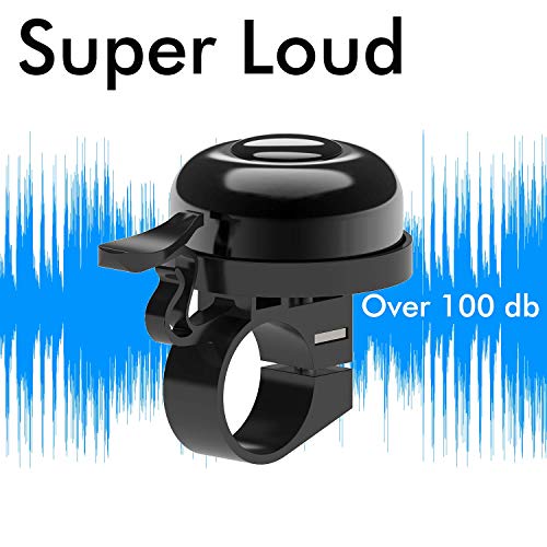 Sportout 2 Pack Bike Bell, Bicycle Bell,Loud Crisp Clear Sound For Road Bike, Mountain Bike, City Bike, Sports Bike, Cruiser Bike, Bmx Bike(Diameter In 2.25Cm) (Black) #TOP1