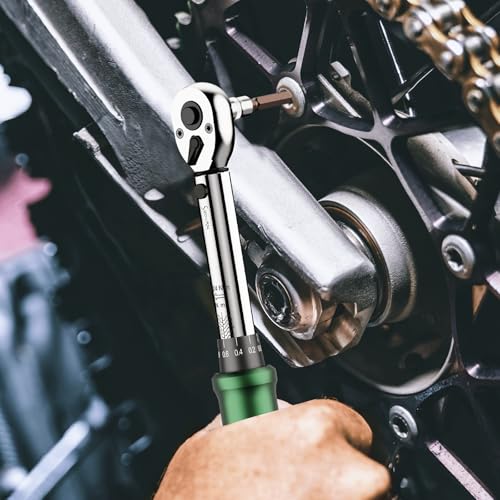 21PCS Bike Torque Wrench Set 2-24 Nm, 1/4" Drive, ±3% Accuracy, 72 Teeth Dual-Direction Adjustable, with Extension Bar, Socket Bits (Hex & Torx & Phillips), for Mountain Bike, Bicycle Repair - Image 7