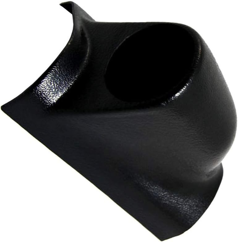 GlowShift Universal Black Single Pillar Gauge Pod Fits Any Make/Model ABS Plastic Mounts