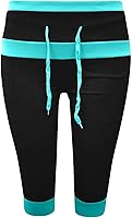 Vista 69 de Pantalones capri para mujer, estilo casual, de verano, elásticos, de cintura alta, pantalones de yoga, ajuste atlético, pantalones deportivos