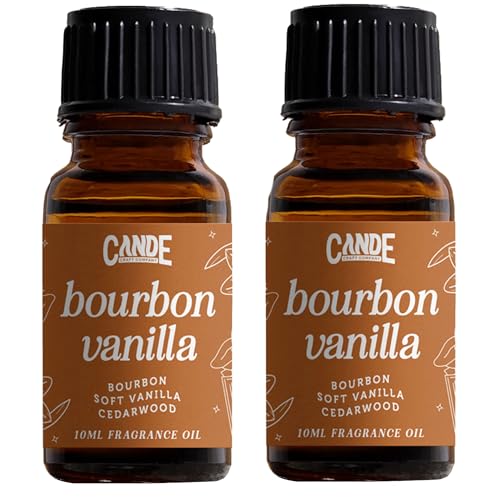 Image of CANDECraftCo Premium Fragrance Oil - Diffuser Oils Fragrances Scented for Home, Candle Soap Making Supplies, Aromatherapy Blends for House (0.34 Fl Oz) (2-Pack, Bourbon Vanilla)