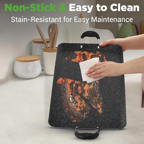 Nutrichef Double Burner Griddle