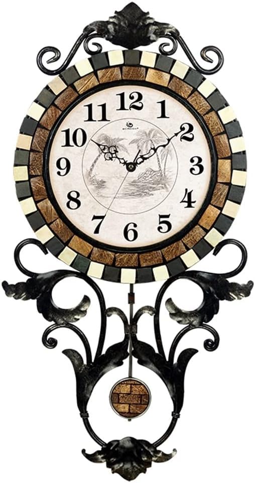 Horloge murale silencieuse à quartz 11 pouces avec grand cadran