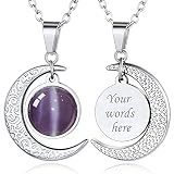 Personalised Birthday Necklace for Women February Amethyst Birthstone Custom Jewellery Gifts