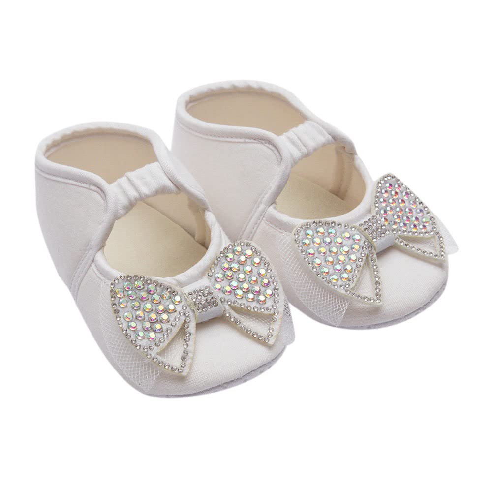 Hopscotch Baby Girls Cotton Bow Applique Booties in White Color,UK:2 (DZY-4357046) (B0BZHPCL99) Amazon Price History, Amazon Price Tracker