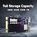 KingSpec 1TB M.2 NVMe SSD, 2242 PCIe Gen3x2 Internal Solid State Drive for Laptop/Notebook