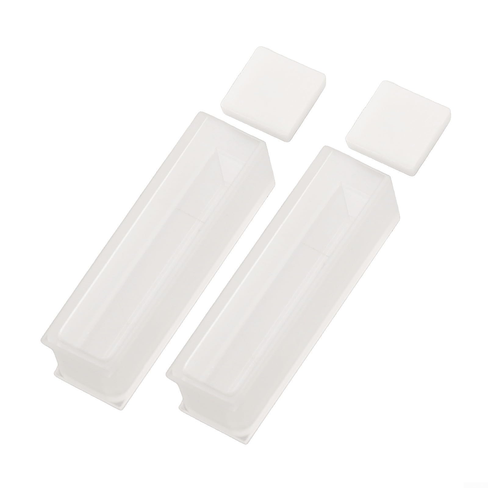 Quartz Cuvette 10mm Optical Path 2 Pack per spettrofotometro 751/722, volume 3,5 ml, gamma di lunghezza d'onda 190-2500 nm, resistente al calore 600 °C